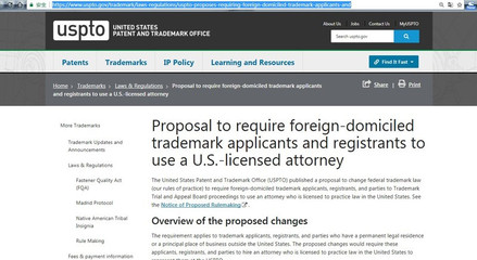 劍指中國？USPTO新規要求境外企業聘用美國商標律師申請美國商標